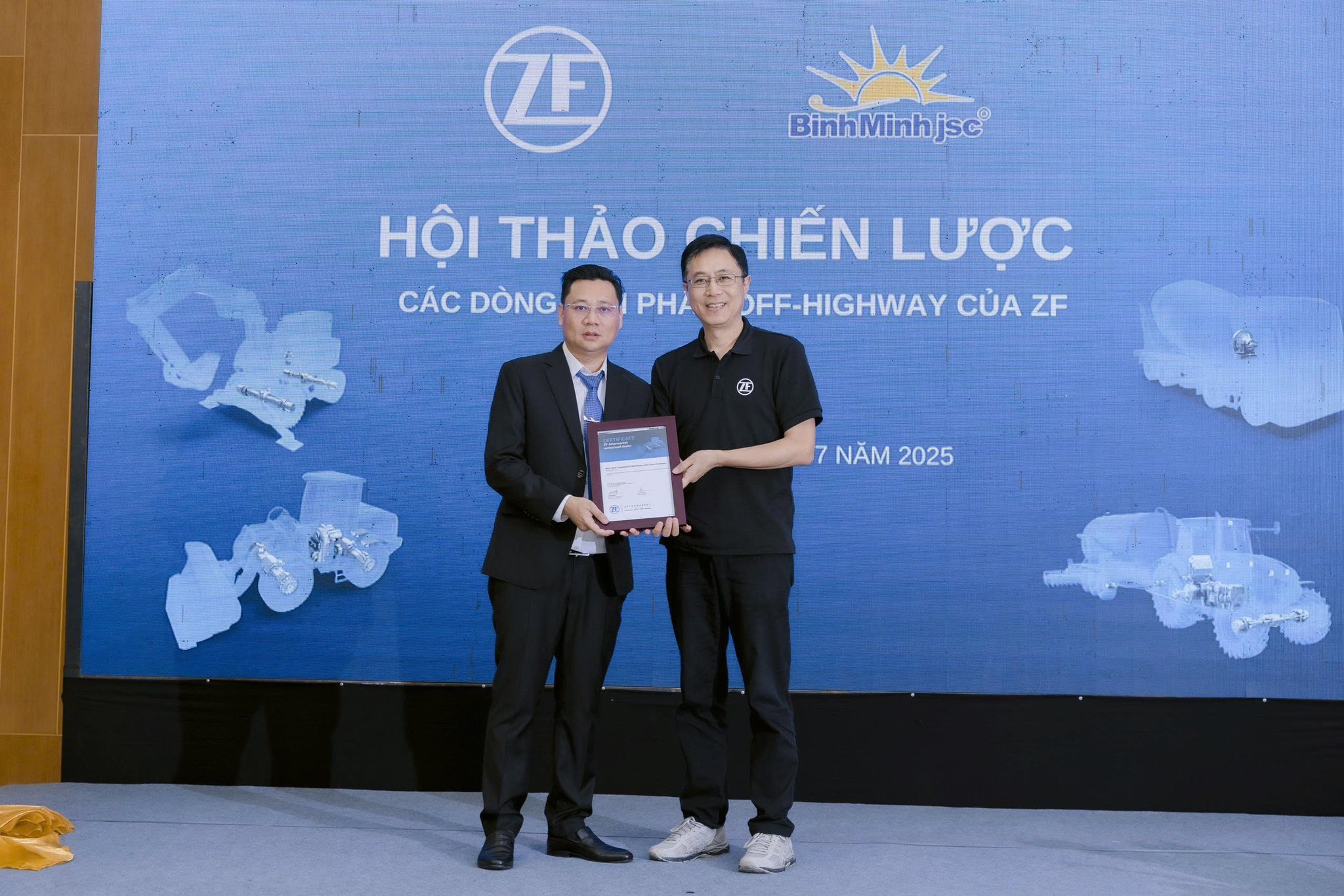 Hội thảo ZF Off-Highway 2025 – Cột mốc chiến lược giữa ZF và Bình Minh JSC tại thị trường Việt Nam