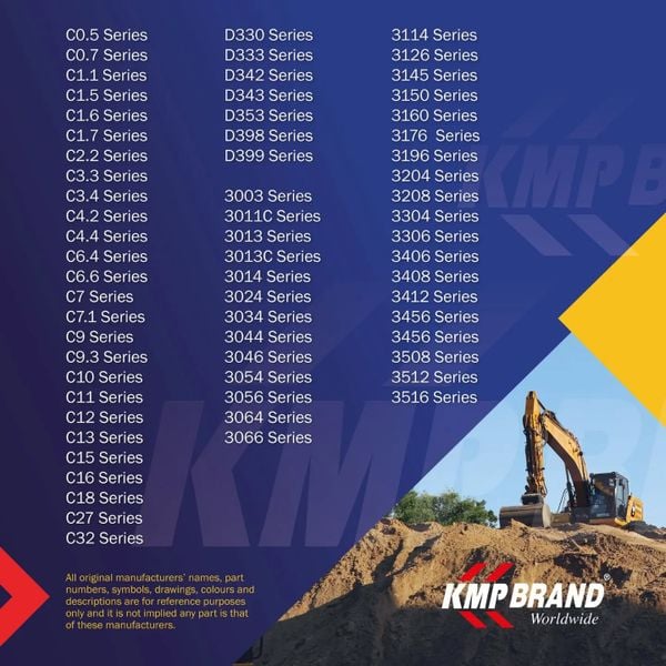 Phụ tùng động cơ CAT thương hiệu KMP