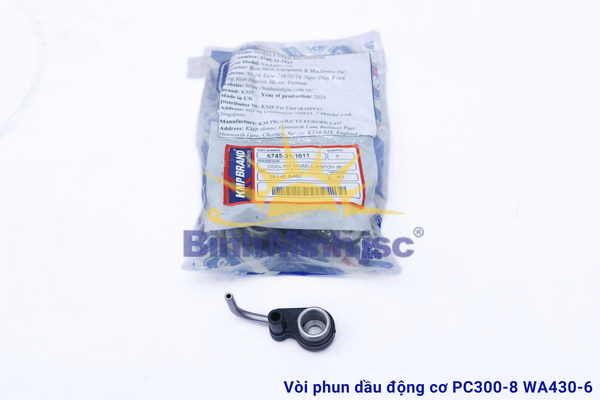Vòi phun dầu động cơ&nbsp;KMP-UK PC300-8 WA430-6