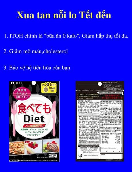 viên uống giảm cân Itoh Diet Nhật Bản