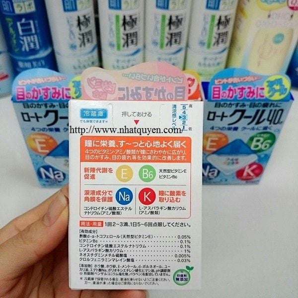 Hướng dẫn dùng thuốc nhỏ mắt Rohto Nhật Bản