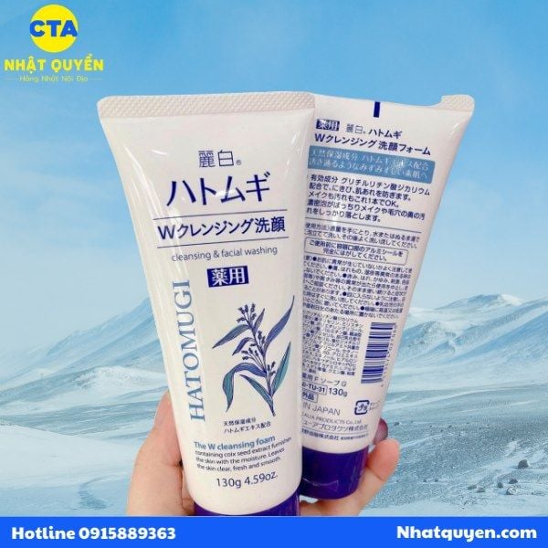 Sữa rửa mặt Hatomugi Cleansing And Facial Washing