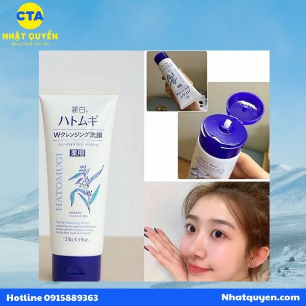 Sữa rửa mặt Hatomugi Cleansing And Facial Washing