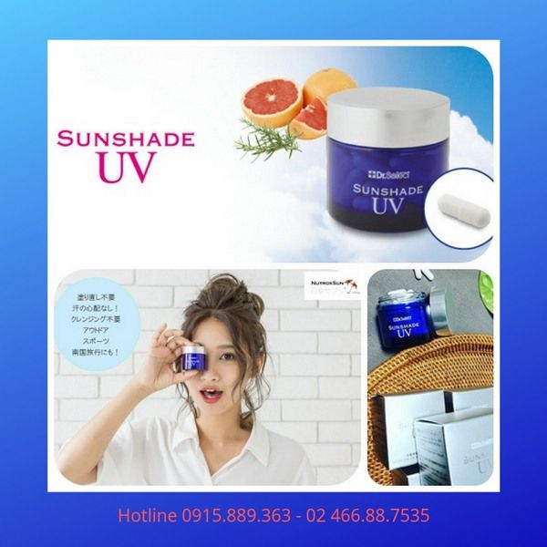 Viên uống chống nắng cao cấp Sunshade UV Dr. Select Nhật Bản