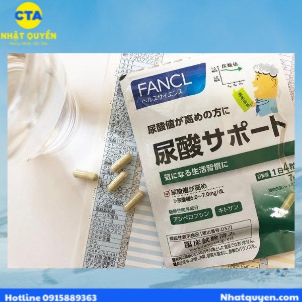  Viên uống hỗ trợ điều trị Gout Fancl