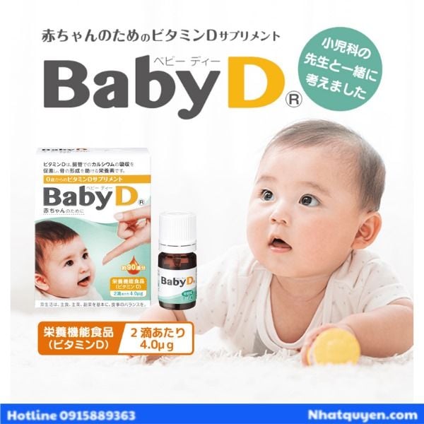Vitamin D cho trẻ sơ sinh - BABY D Morishita