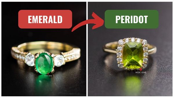 PHÂN BIỆT ĐÁ PERIDOT VÀ EMERALD