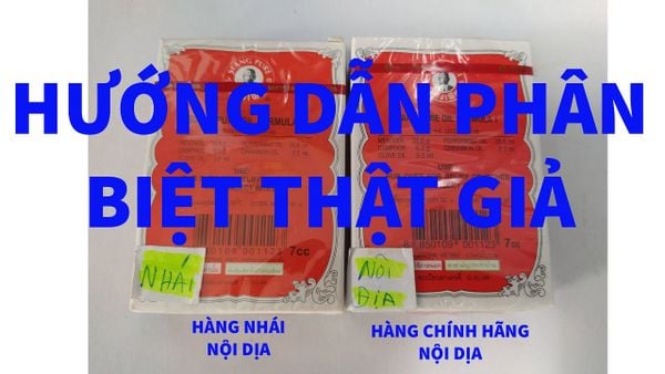 Cách phân biệt dầu gió Thái Lan thật giả