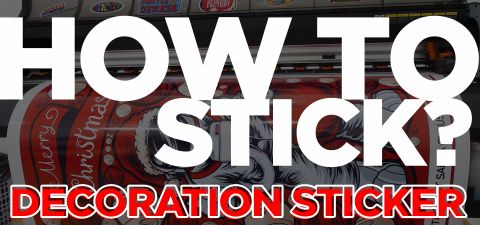 HOW TO STICK DECORATION STICKER?