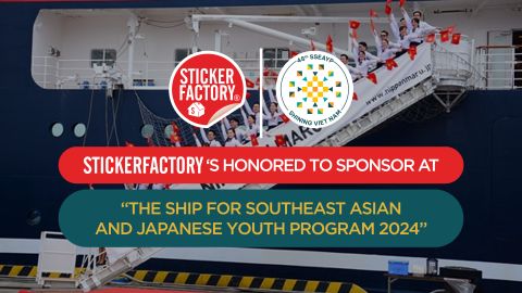 Sticker Factory thông báo đồng hành cùng chương trình Tàu Thanh Niên Đông Nam Á và Nhật Bản Lần Thứ 48 - Lan tỏa giá trị văn hóa Việt Nam