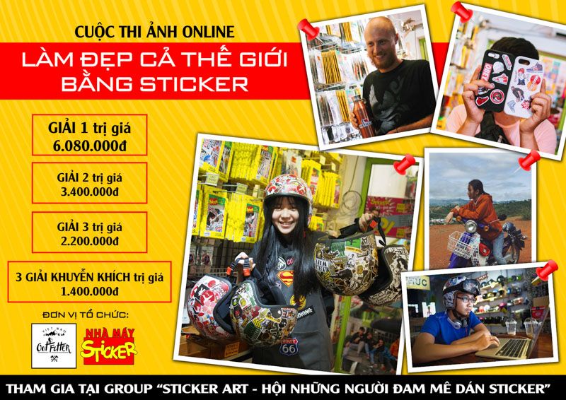 Cuộc thi Ảnh Online - LÀM ĐẸP CẢ THẾ GIỚI BẰNG STICKER