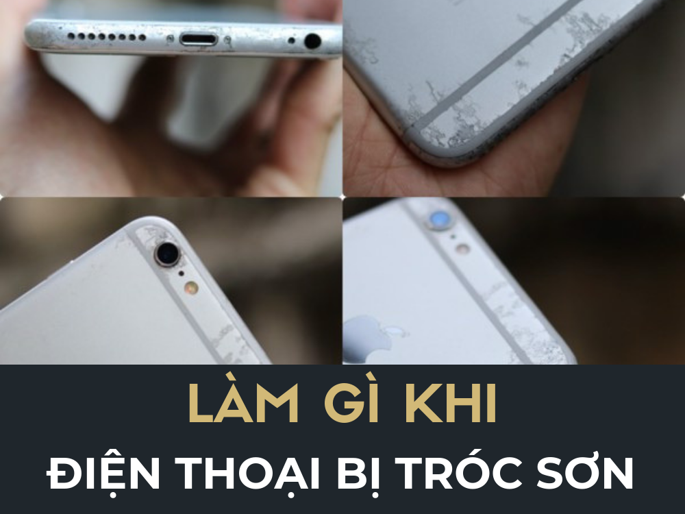 Làm gì khi điện thoại iphone bị tróc sơn?