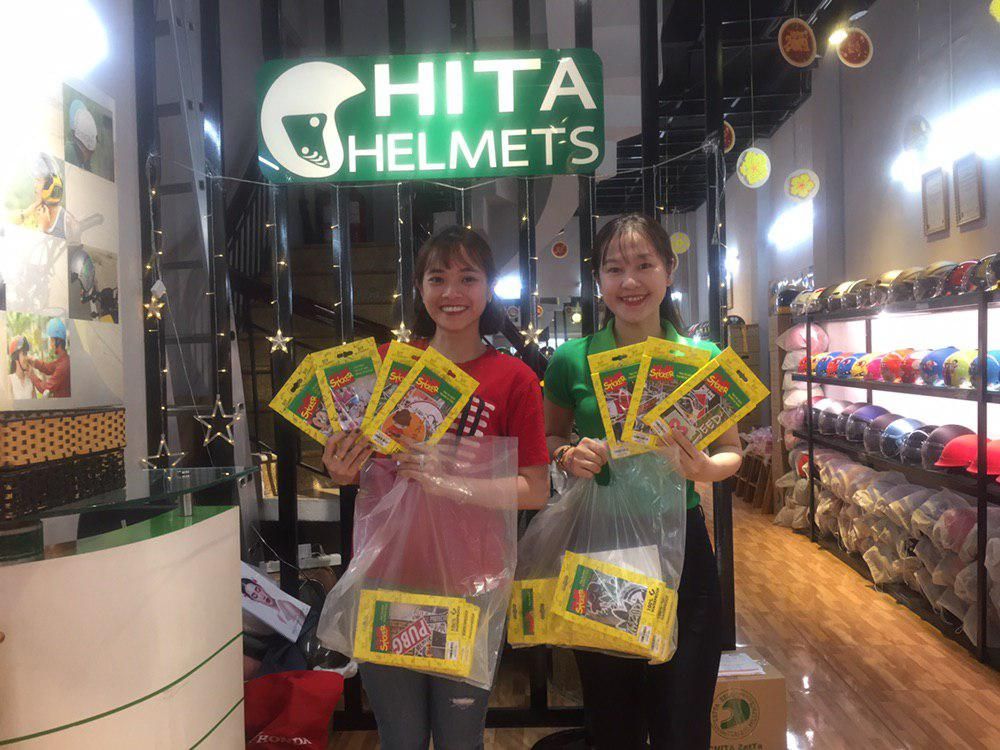 CHITA HELMETS CHÍNH THỨC HỢP TÁC CÙNG STICKER FACTORY