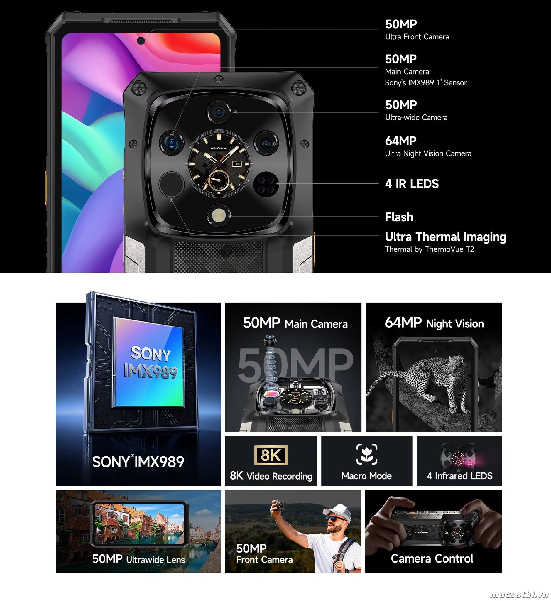 Smartphone Sờ To - Bán lẻ giá sỉ online giá tốt điện thoại Ulefone Armor 28Ultra Thermal chính hãng - 09175.09195