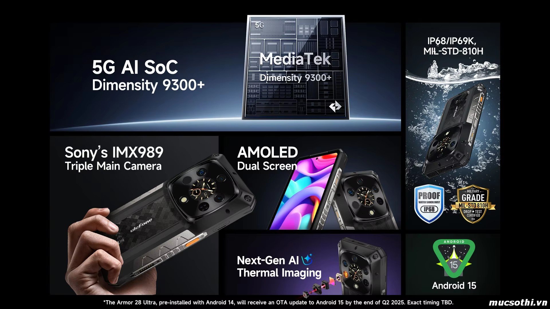 Smartphone Sờ To - Bán lẻ giá sỉ online giá tốt điện thoại Ulefone Armor 28Ultra Thermal chính hãng - 09175.09195