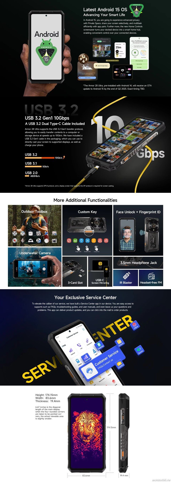 Smartphone Sờ To - Bán lẻ giá sỉ online giá tốt điện thoại Ulefone Armor 28Ultra Thermal chính hãng - 09175.09195