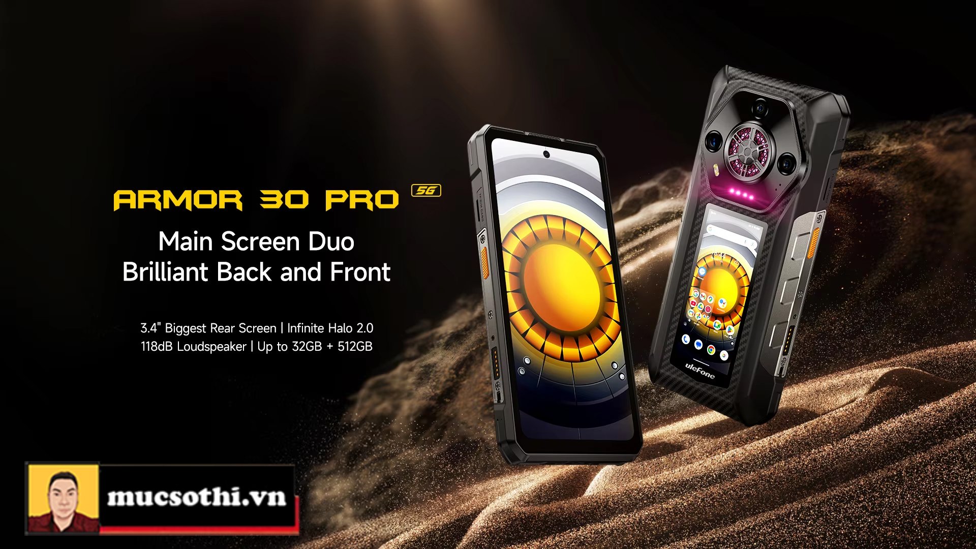 Ulefone Armor 30 Pro martphone siêu bền 5G – Pin khủng 12.800mAh, màn hình kép, hiệu năng vượt trội! - mucsothi.com.vn