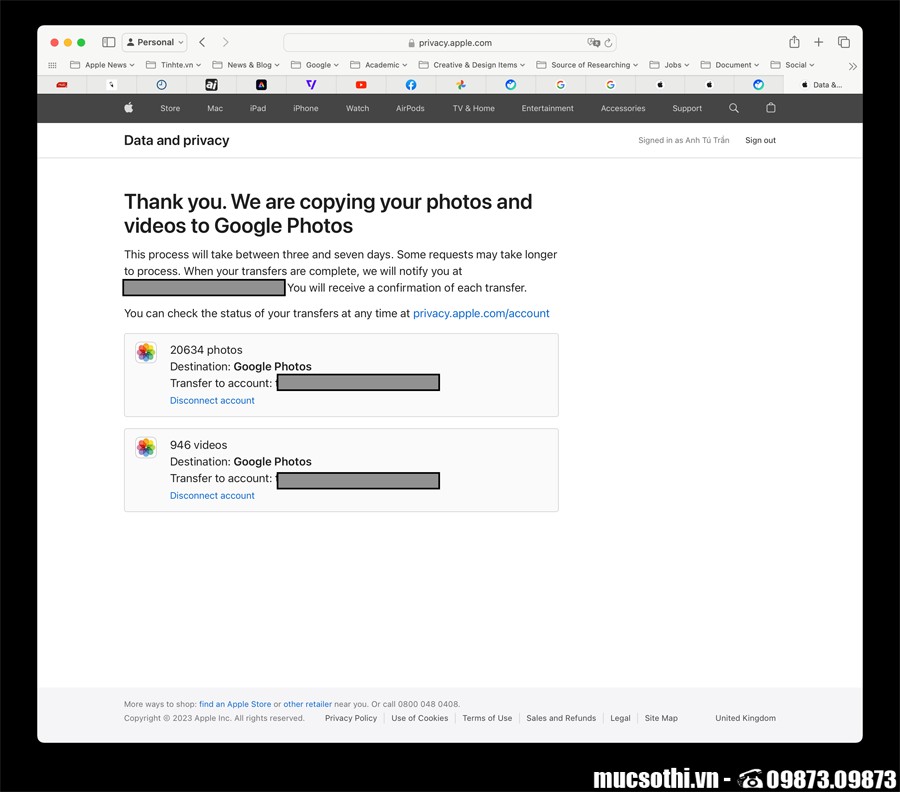 Chuyển ảnh và video trên iCloud sang Google Photos để tối ưu bộ nhớ và dùng đa thiết bị - 09873.09873