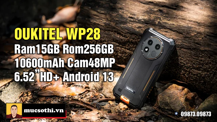 Mục sở thị tất tần tật về WP28 smartphone siêu bền pin khủng mới nhất của Oukitel - 09175.09195