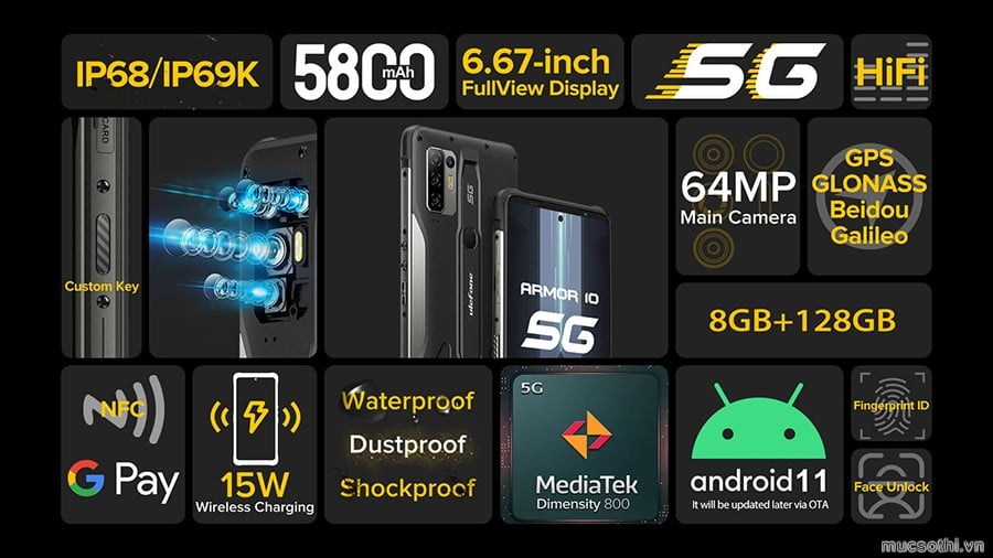 smartphonestore.vn - bán lẻ giá sỉ, online giá tốt smartphone siêu bền 5G ulefone armor 10 chính hãng - 09175.09195