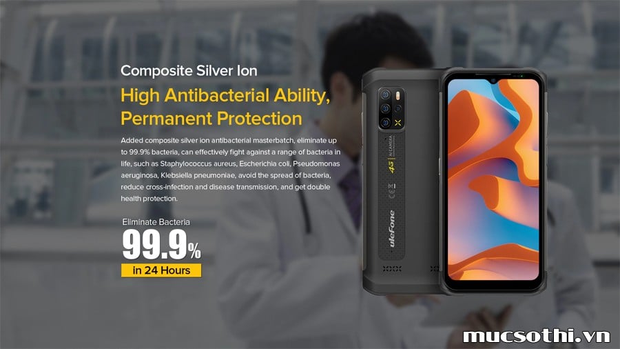 Smartphonestore.vn - Bán lẻ giá sỉ, online giá tốt smartphone siêu bền kháng khuẩn Ulefone Armor 12s chính hãng - 09175.09195