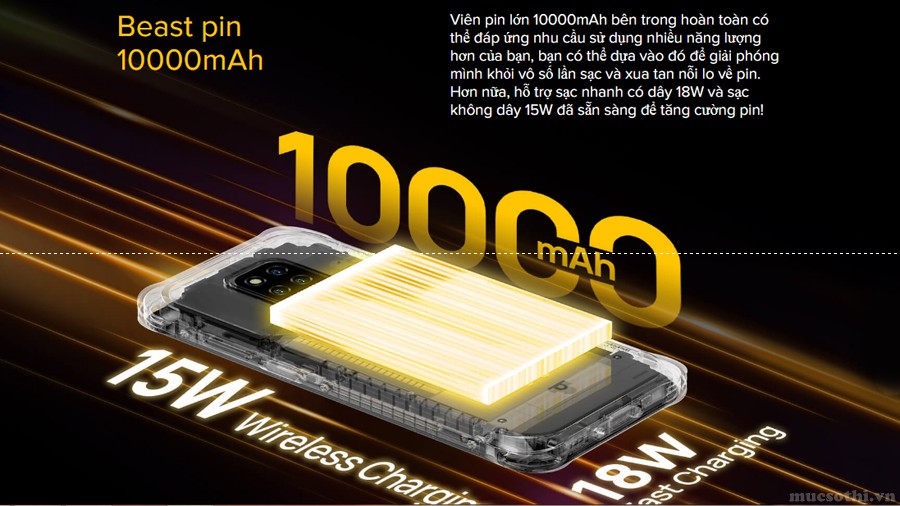 Ulefone trình làng smartphone siêu bền Power Armor 14 với pin khủng 10.000mAh, chống được cả nước, bụi và sốc - 09175.09195