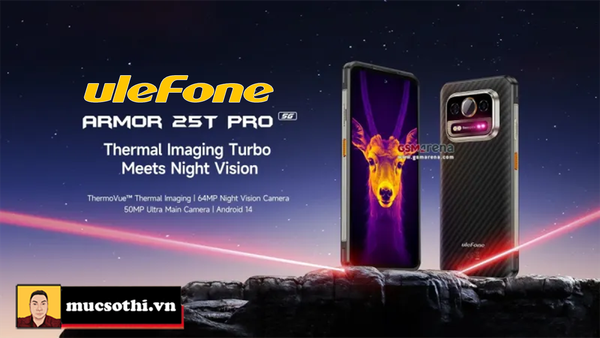 Ulefone trình làng Armor 25T Pro siêu bền có camera nhiệt và pin 6500mAh với thiết kế mỏng