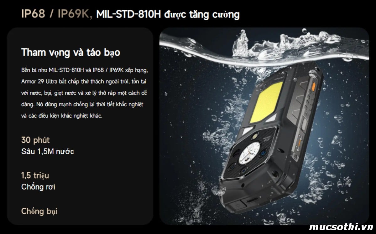 Smartphone Sờ To - Bán lẻ giá sỉ online giá tốt điện thoại Ulefone Armor 29Ultra 5G chính hãng - 09175.09195