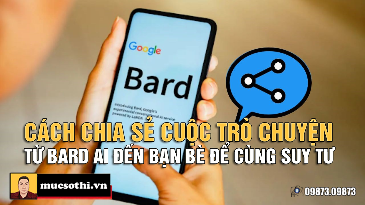 Bard AI tích hợp thêm tính năng cho phép chia sẻ nội dung trò truyện đến mọi người - 09873.09873