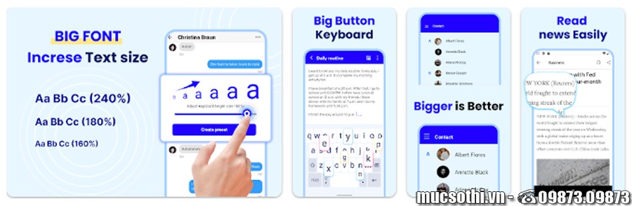 Mục sở thị cách tăng kích thước Font chữ to hơn trên máy android đơn giản nhất - 09873.09873