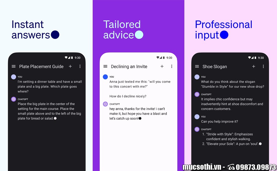 Người dùng smartphone Android đã có thể dùng ChatGPT trên diện rộng - 09873.09873