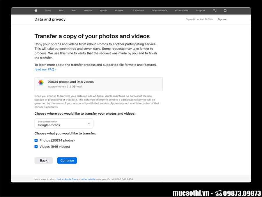 Chuyển ảnh và video trên iCloud sang Google Photos để tối ưu bộ nhớ và dùng đa thiết bị - 09873.09873