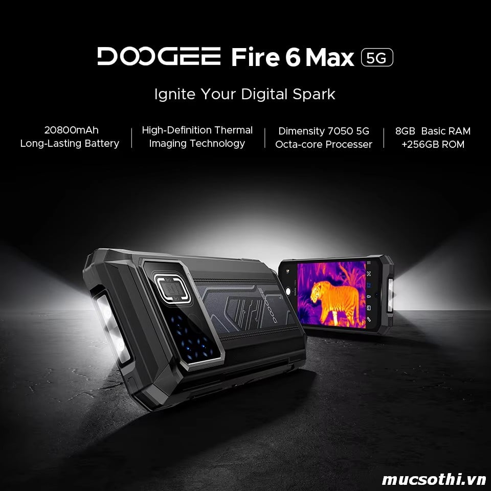 Smartphone Sờ To - Bán lẻ giá sỉ online giá tốt điện thoại 5G Doogee Fire 6 Max chính hãng - 09175.09195