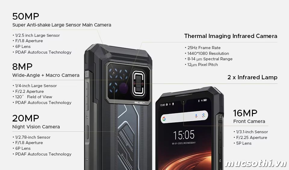 Smartphone Sờ To - Bán lẻ giá sỉ online giá tốt điện thoại 5G Doogee Fire 6 Max chính hãng - 09175.09195