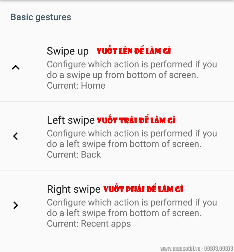 Mục sở thị cách chỉnh thao tác vuốt màn hình máy Android như iPhone X - mucsothi.vn