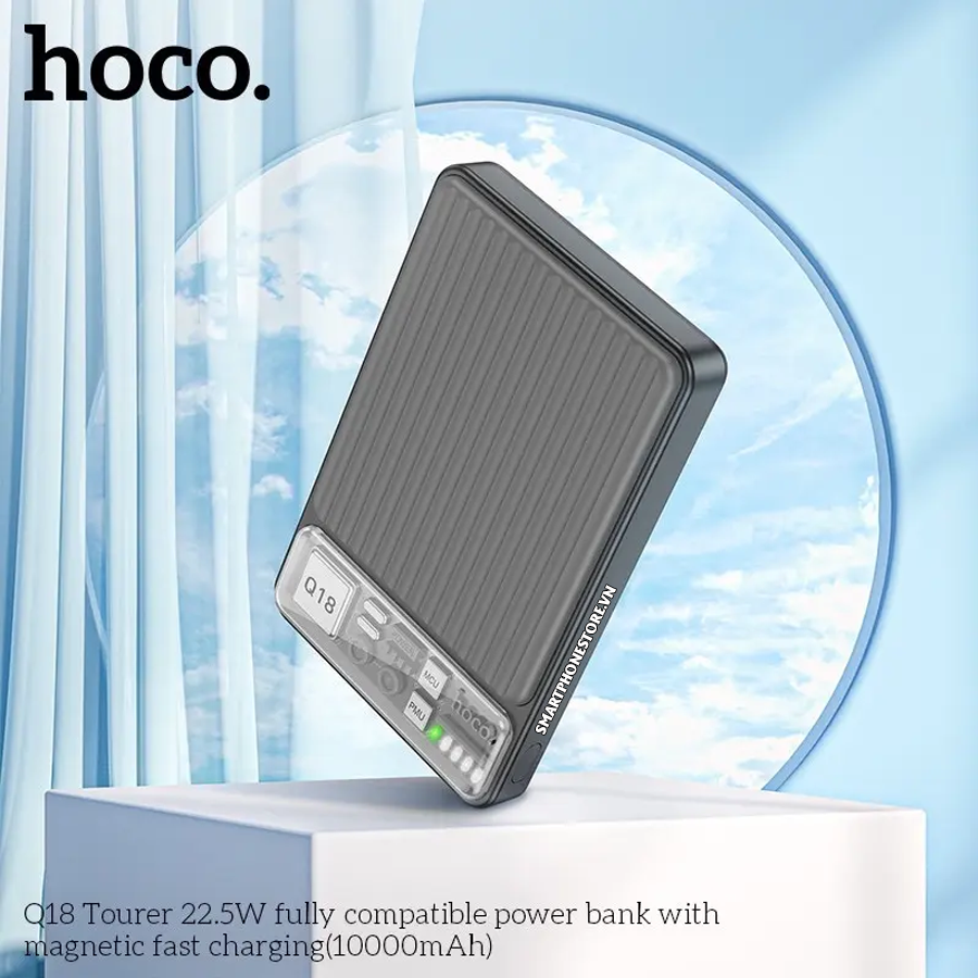 Mục sở thị Pin dự phòng Hoco Q18 Magsafe không dây dung lượng 10000mAh sạc 20W có Deal Giá Tốt - 09873.09873