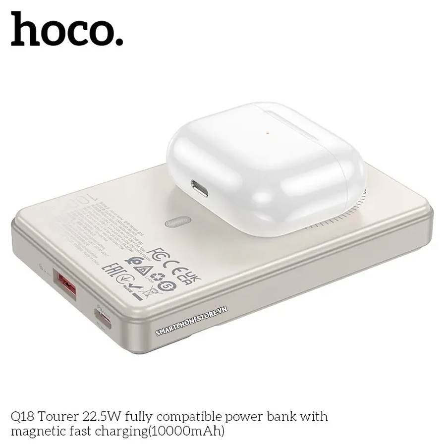 Mục sở thị Pin dự phòng Hoco Q18 Magsafe không dây dung lượng 10000mAh sạc 20W có Deal Giá Tốt - 09873.09873