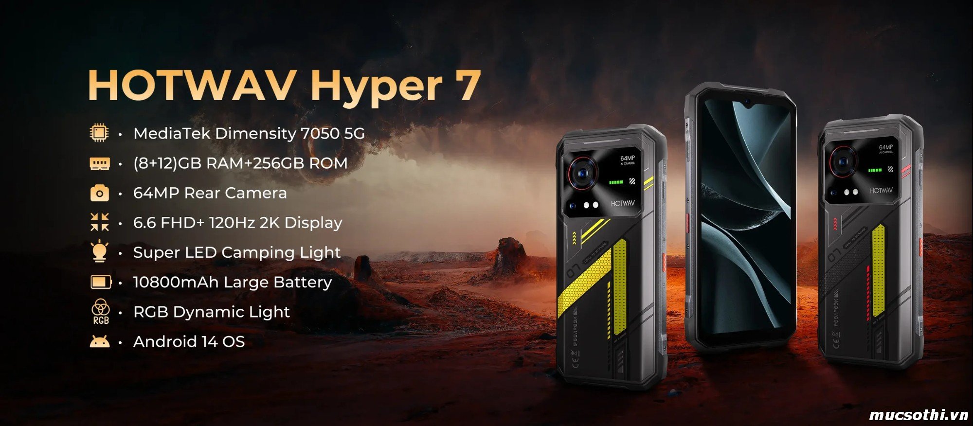Smartphone Sờ To - Bán lẻ giá sỉ online giá tốt điện thoại Hotwav Hyper 7 chính hãng - 09175.09195