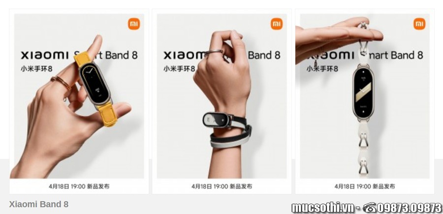 Xiaomi Band 8 trình làng với thiết kế mới dùng đa năng tiện lợi hơn - 09873.09873