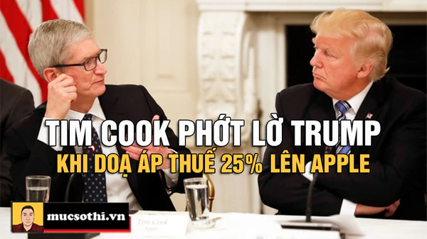 Apple Chấp Nhận Mức Thuế Bị Ông Trump Doạ Thay Vì Chuyển Sản Xuất iPhone Về Mỹ - mucsothi.com.vn