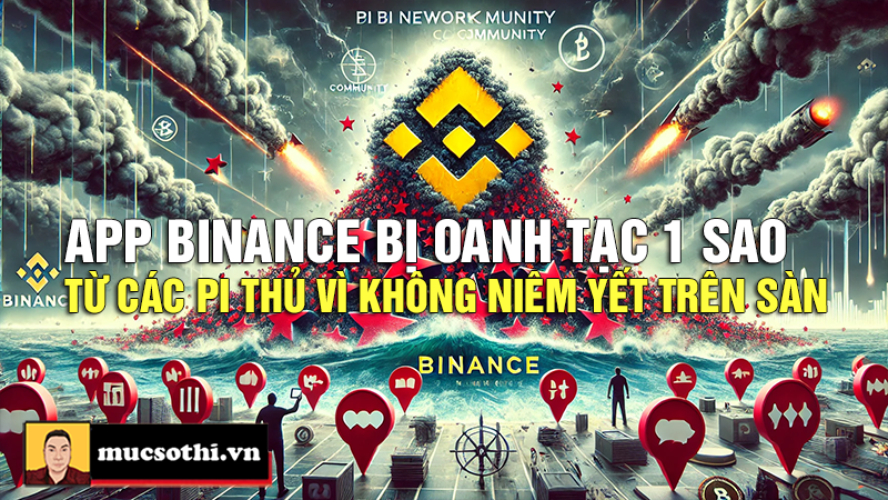 Cộng đồng Pi Network 'dậy sóng': Binance hứng chịu cơn bão đánh giá một sao! - mucsothi.com.vn