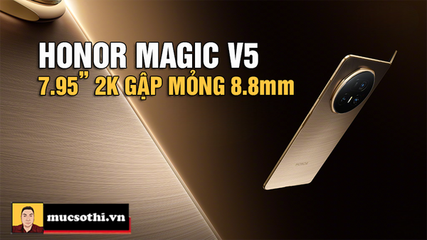 Honor Magic V5 “Định Nghĩa Lại Foldable” - Siêu Mỏng 8.23mm, Pin Khủng 6.100mAh, Camera Xịn Xò - mucsothi.com.vn