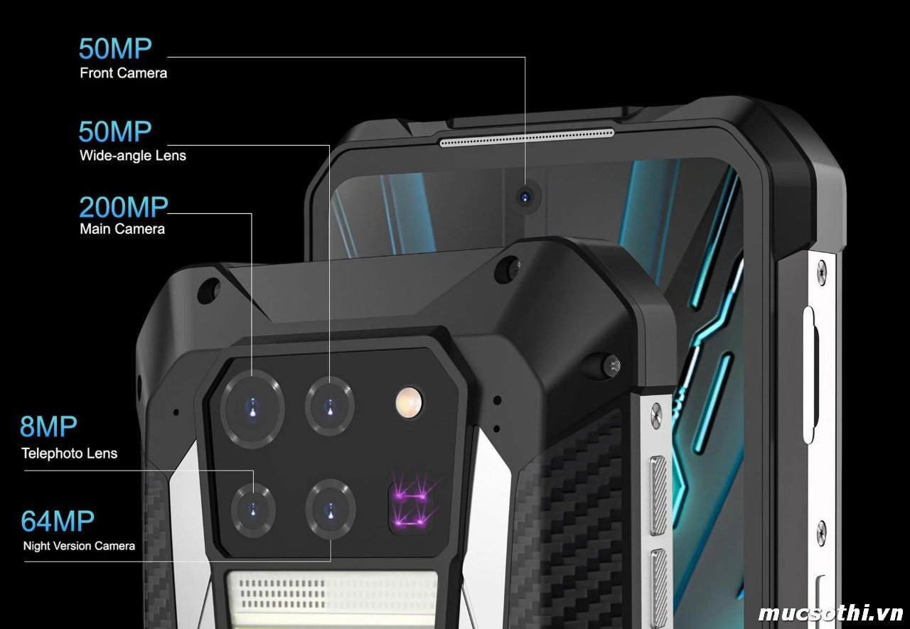 Unihertz Tank 3Pro - Smartphone 5G tích hợp máy chiếu Projector siêu bền pin khủng đỉnh nhất hiện nay - mucsothi.com.vn