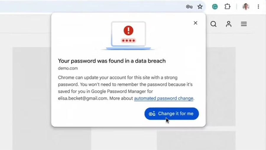 Google Chrome Tự Động Thay Đổi Mật Khẩu - mucsothi.com.vn
