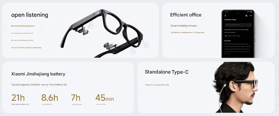 Kính AI Siêu Nhẹ 40g Của Xiaomi Vừa Ra Mắt Có Thể Quét Mã QR Thanh Toán, Chụp Ảnh, Gọi Điện - mucsothi.com.vn