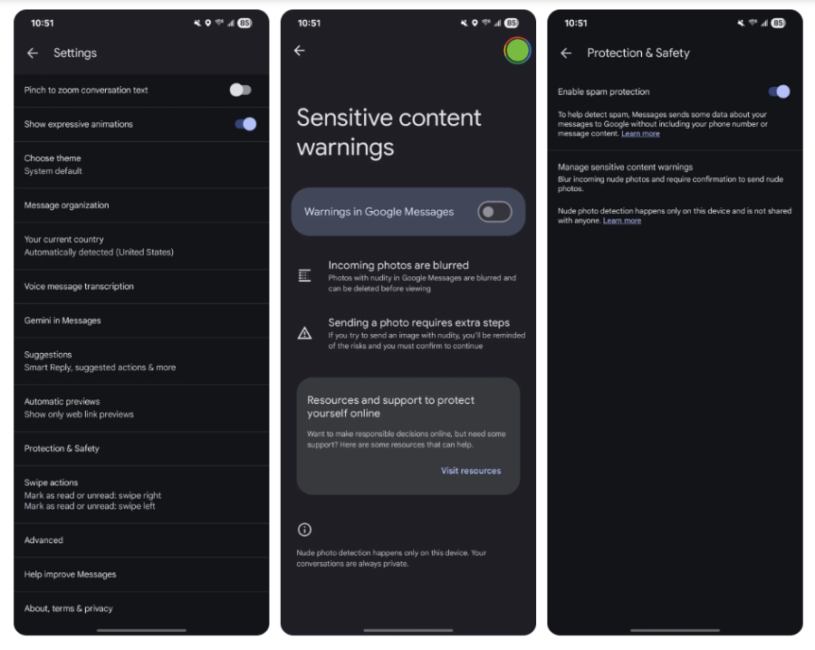 Google Messages Ra Mắt Tính Năng An Toàn: Tự Động Làm Mờ Ảnh Nhạy Cảm, Bảo Vệ Người Dùng! - mucsothi.com.vn