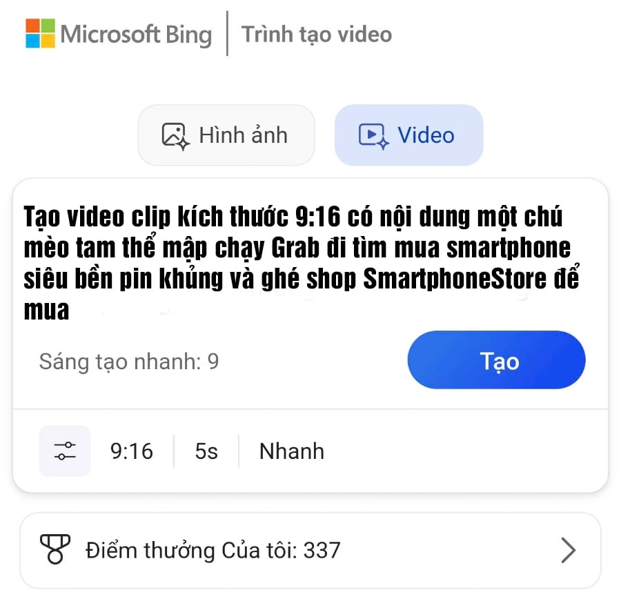 Cách Tạo Video Từ Văn Bản Bằng Công Cụ Bing Open AI Của Microsoft Miễn Phí - mucsothi.com.vn