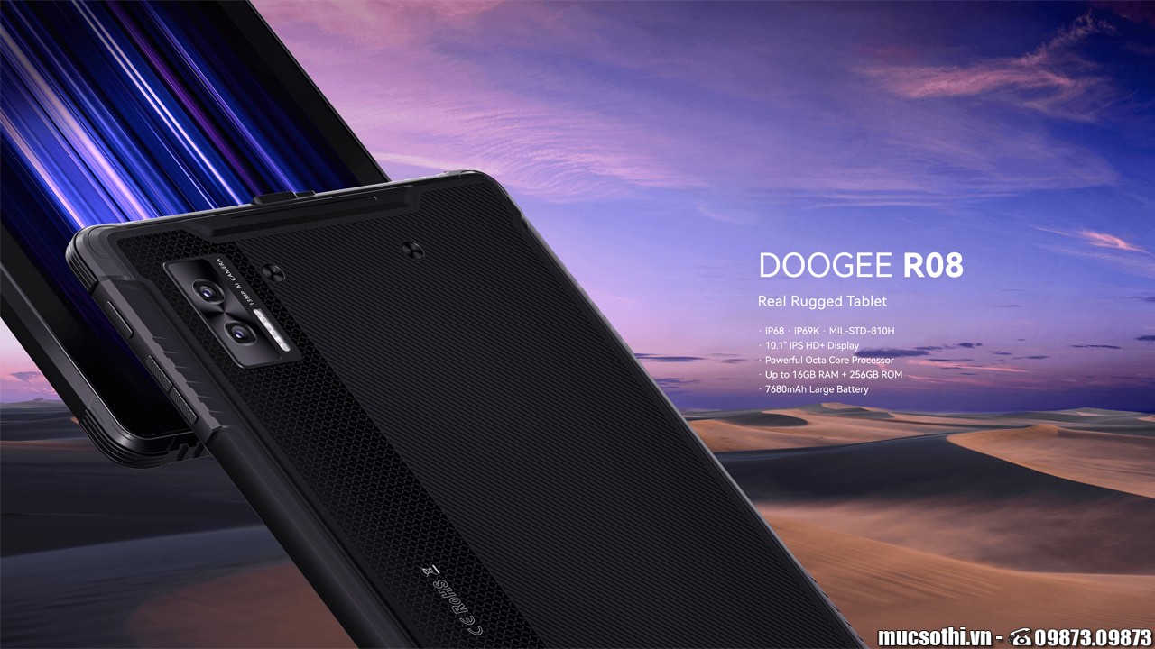 SmartphoneStore.vn - Bán lẻ giá sỉ online giá tốt máy tính bảng siêu bền R08 pin khủng chính hãng Doogee - 09175.09195