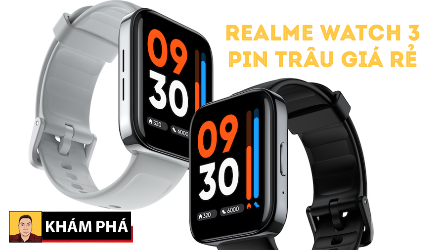 Mục sở thị Realme Watch 3 thông minh thế hệ mới tích hợp nghe gọi pin trâu dùng đến 7 ngày - 09873.09873