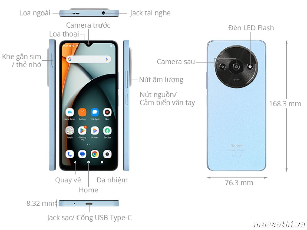 Smartphone Sờ To - Bán lẻ giá sỉ online giá tốt điện thoại Xiaomi Redmi A3 chính hãng - 09175.09195